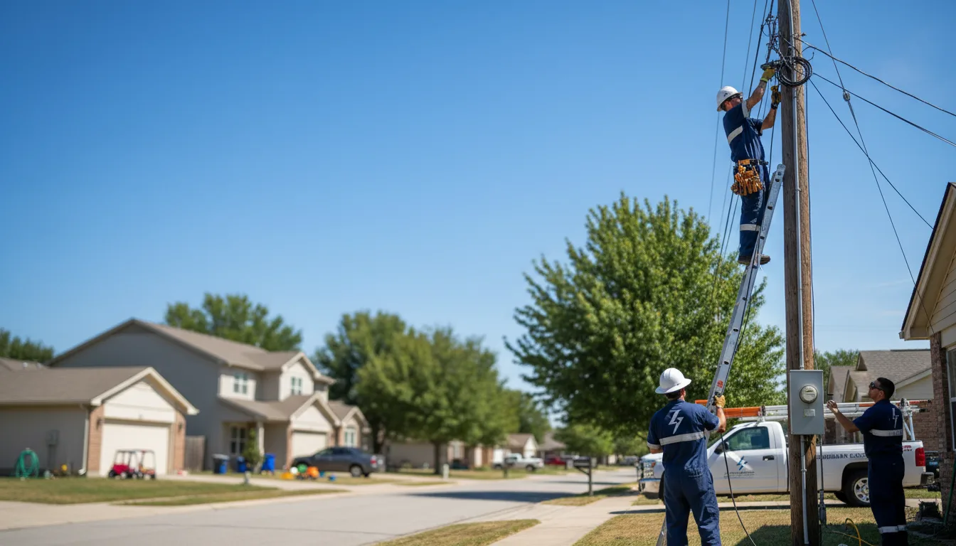 Residential electrician providing installation services in Zion, IL